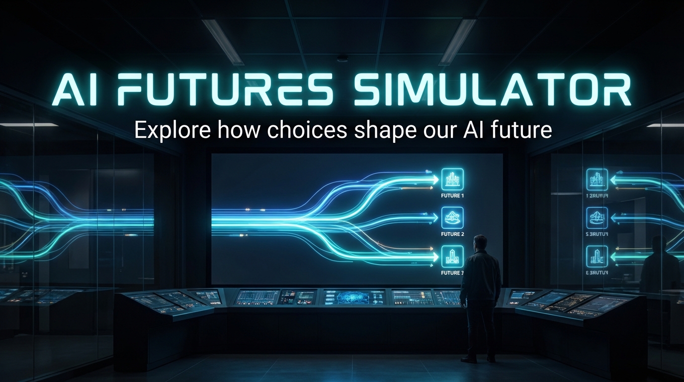 我建構了一個互動式模擬器，用以探索 AI 的未來 (2025-2030)